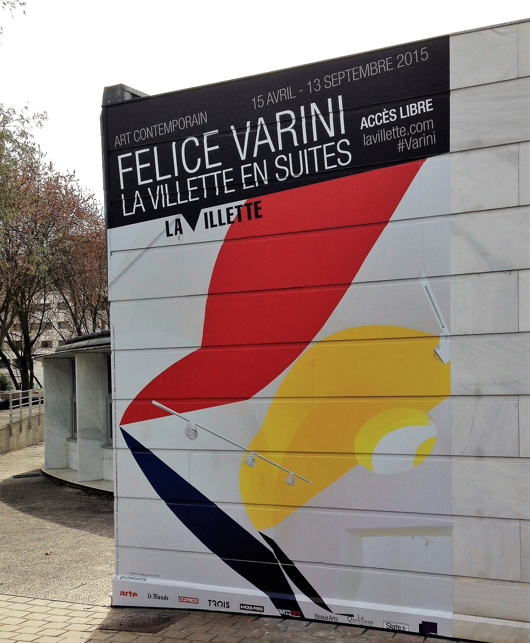 Adhésif Exposition Felice VARINI, PARIS 2014